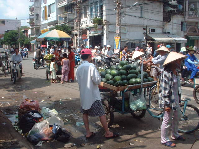 water melon on the street